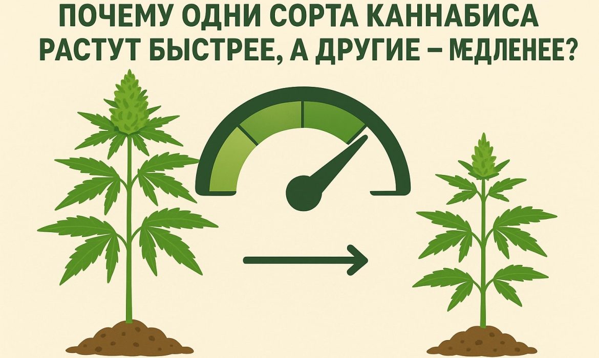 Почему одни сорта каннабиса растут быстрее, а другие – медленнее?