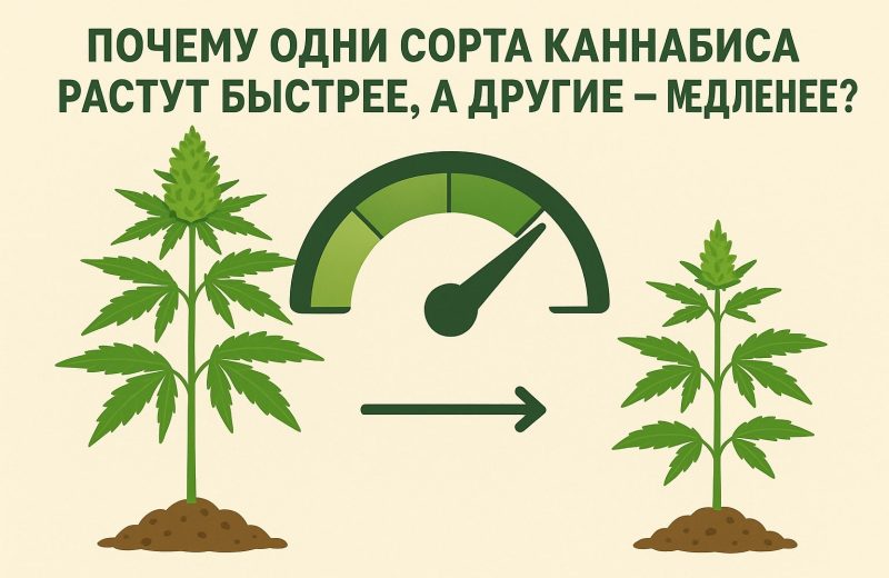 Почему одни сорта каннабиса растут быстрее, а другие – медленнее?
