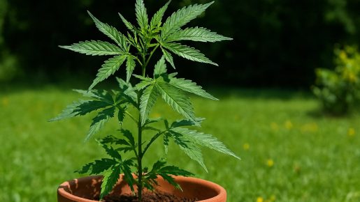 ганжа в горшках