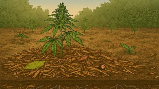 мульчирование ганжи