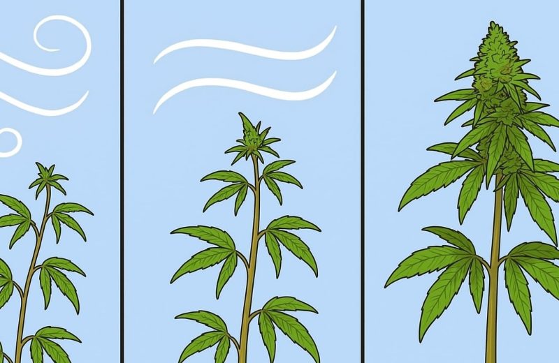 Как влияет количество ветра на силу стеблей и размер шишек конопли