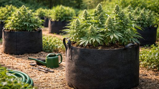 тканевый горшок для марихуаны